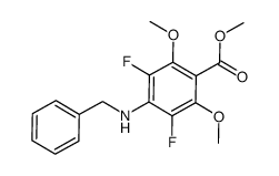 methyl 4-(benzylamino)-3,5-difluoro-2,6-dimethoxybenzoate Structure
