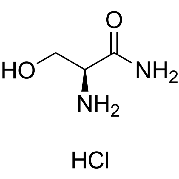 L-丝氨酰胺盐酸盐结构式