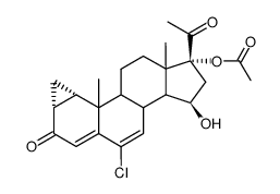 15Beta-羟基醋酸环丙孕酮结构式