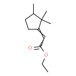 Acetic acid, (2,2,3-trimethylcyclopentylidene)-, ethyl ester (9CI) Structure
