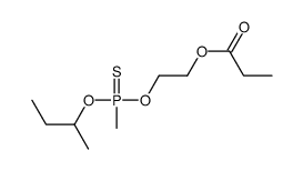 2-[butan-2-yloxy(methyl)phosphinothioyl]oxyethyl propanoate Structure