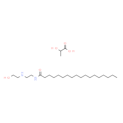 lactic acid, compound with N-[2-[(2-hydroxyethyl)amino]ethyl]octadecanamide (1:1) Structure