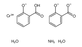 ammonium diaquabis[salicylato(2-)-O1,O2]chromate(1-) Structure