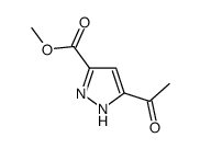 5-乙酰基-1H-吡唑-3-羧酸甲酯结构式