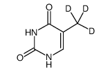 胸腺嘧啶,甲基-d3结构式