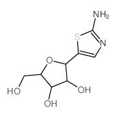 2-(2-amino-1,3-thiazol-5-yl)-5-(hydroxymethyl)oxolane-3,4-diol Structure
