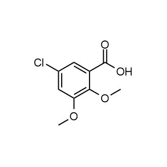 5-氯-2,3-二甲氧基苯甲酸结构式