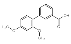 2’,4’-二甲氧基联苯-3-羧酸结构式
