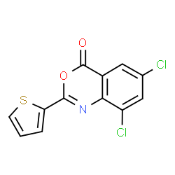 6,8-Dichloro-2-(2-thienyl)-4H-3,1-benzoxazin-4-one Structure