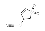 Thiophene, 2,3-dihydro-3-thiocyanato-, 1,1-dioxide结构式