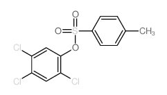 Phenol,2,4,5-trichloro-, 1-(4-methylbenzenesulfonate)结构式