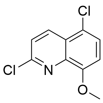 2,5-二氯-8-甲氧基喹啉结构式