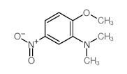 Benzenamine,2-methoxy-N,N-dimethyl-5-nitro- Structure
