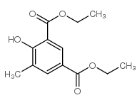 diethyl 4-hydroxy-5-methyl-benzene-1,3-dicarboxylate structure