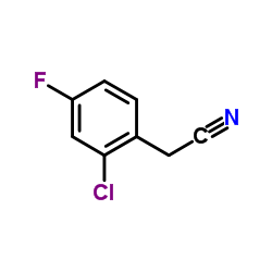 2-氯-4-氟苯乙腈结构式