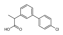 4'-Chloro-alpha-methyl-3-biphenylacetic acid结构式