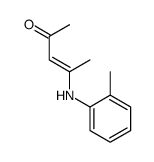 4-(2-methylanilino)pent-3-en-2-one结构式