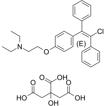 Enclomiphene citrate structure