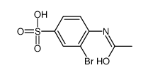 4-acetamido-3-bromobenzenesulfonic acid Structure