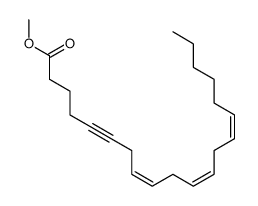 methyl (8Z,11Z,14Z)-icosa-8,11,14-trien-5-ynoate结构式