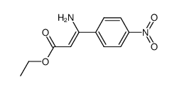 3-amino-3-(4-nitrophenyl)acrylic acid ethyl ester结构式