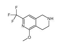 5-Methoxy-7-trifluoromethyl-1,2,3,4-tetrahydro-[2,6]naphthyridine structure