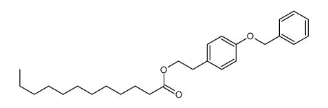 Dodecanoic acid, 2-[4-(phenylmethoxy)phenyl]ethyl ester结构式