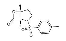 (1S,5R)-5-methyl-2-(p-tolylsulfonyl)-6-oxa-2-aza-bicyclo[3.2.0]heptan-7-one Structure
