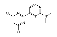 4-(4,6-dichloropyrimidin-2-yl)-N,N-dimethylpyrimidin-2-amine Structure