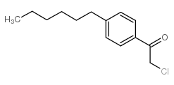 2-氯-1-(4-己基苯基)-乙酮结构式