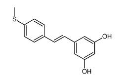 5-[2-(4-methylsulfanylphenyl)ethenyl]benzene-1,3-diol Structure