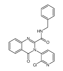 N-benzyl-3-(2-chloro-3-pyridyl)-3,4-dihydro-4-oxo-2-quinazolinecarboxamide Structure