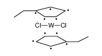 双(乙基环戊二烯基)二氯化钨结构式