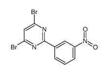 4,6-二溴-2-(3-硝基苯基)嘧啶结构式