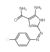 5-amino-2-[(4-chlorophenyl)hydrazinylidene]imidazole-4-carboxamide Structure