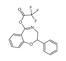 (2-phenyl-2,3-dihydro-1,4-benzoxazepin-5-yl) 2,2,2-trifluoroacetate结构式