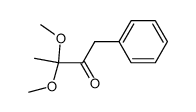 3,3-dimethoxy-1-phenylbutan-2-one Structure