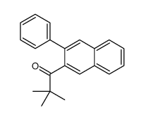 2,2-dimethyl-1-(3-phenylnaphthalen-2-yl)propan-1-one Structure