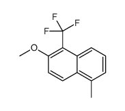 2-methoxy-5-methyl-1-(trifluoromethyl)naphthalene Structure