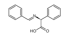 (S)-2-(benzylideneamino)-2-phenylacetic acid Structure