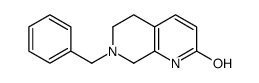 7-苄基-5,6,7,8-四氢-1,7-萘啶-2(1H)-酮结构式