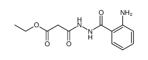 ethyl 3-(2-(2-aminobenzoyl)hydrazinyl)-3-oxopropanoate Structure