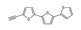 2-ethynyl-5-(5-thiophen-2-ylthiophen-2-yl)thiophene结构式