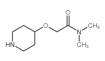 N,N-DIMETHYL-2-(PIPERIDIN-4-YLOXY)ACETAMIDE Structure