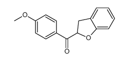 2,3-dihydro-1-benzofuran-2-yl-(4-methoxyphenyl)methanone结构式
