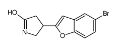 4-(5-bromo-1-benzofuran-2-yl)pyrrolidin-2-one Structure