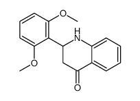 2-(2,6-dimethoxyphenyl)-2,3-dihydro-1H-quinolin-4-one结构式