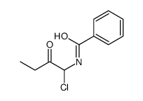 N-(1-chloro-2-oxobutyl)benzamide结构式