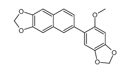 6-(6-methoxy-1,3-benzodioxol-5-yl)benzo[f][1,3]benzodioxole Structure