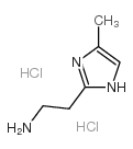 2-(4-甲基-1H-咪唑-2-基)-乙胺双盐酸盐结构式